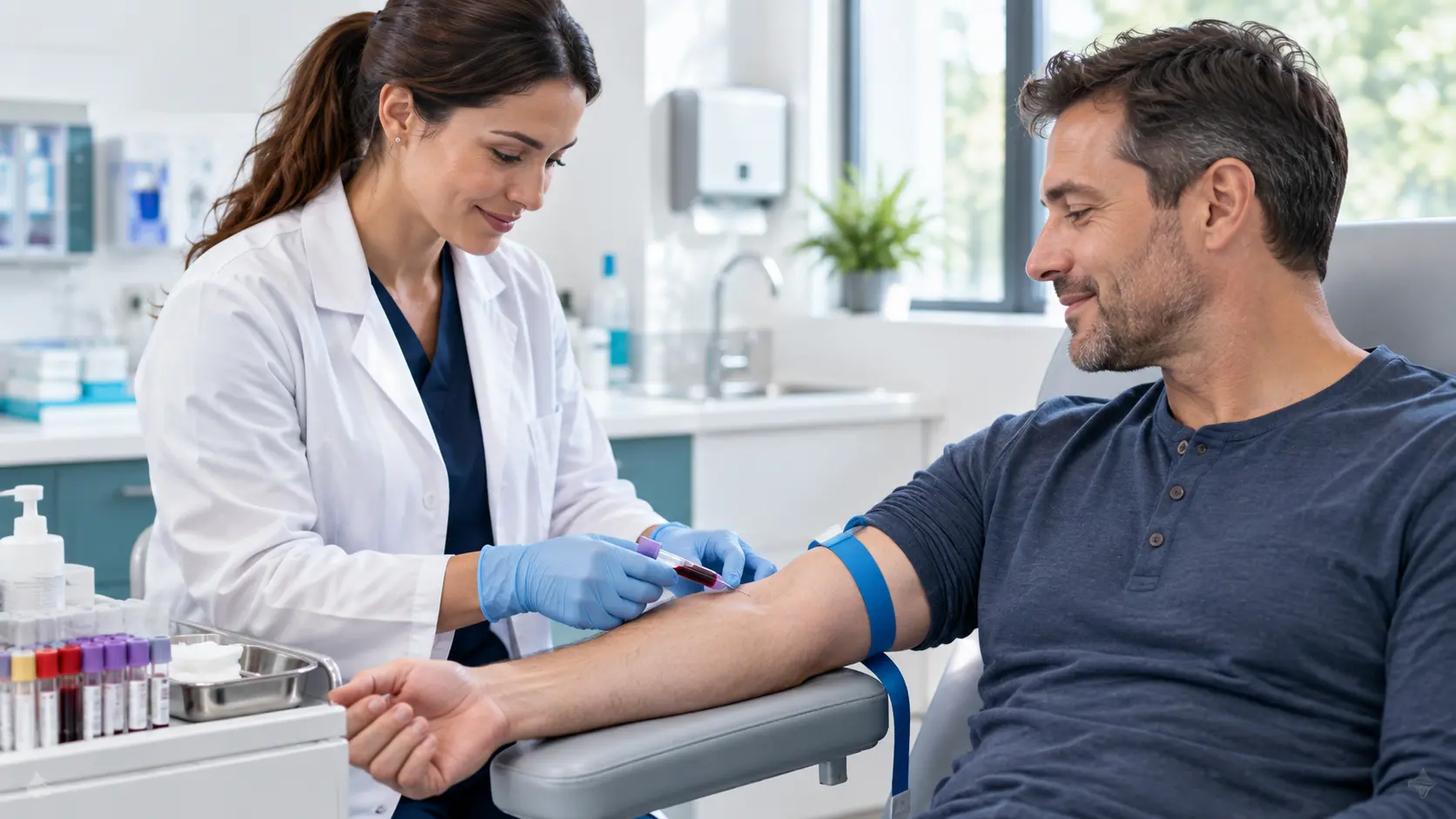 Prise de sang en clinique