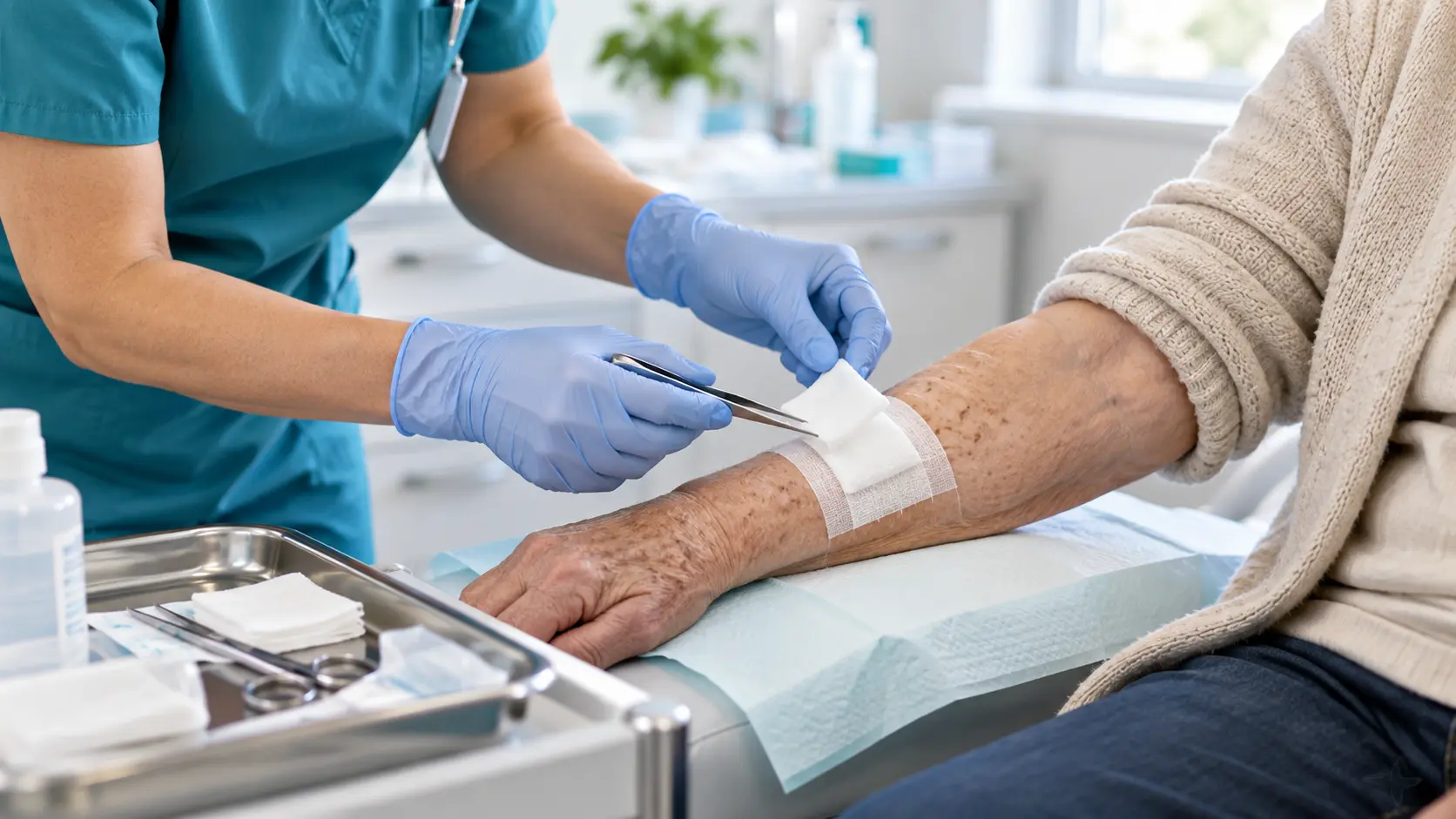 Soins d'une plaie