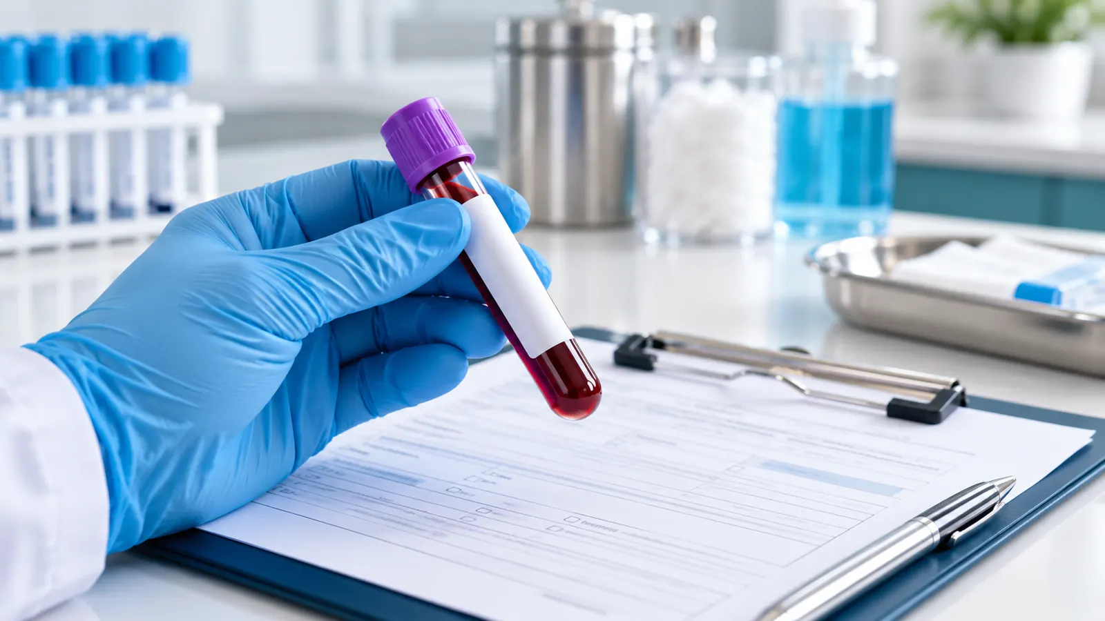 Prélèvement sanguin pour analyses de laboratoire